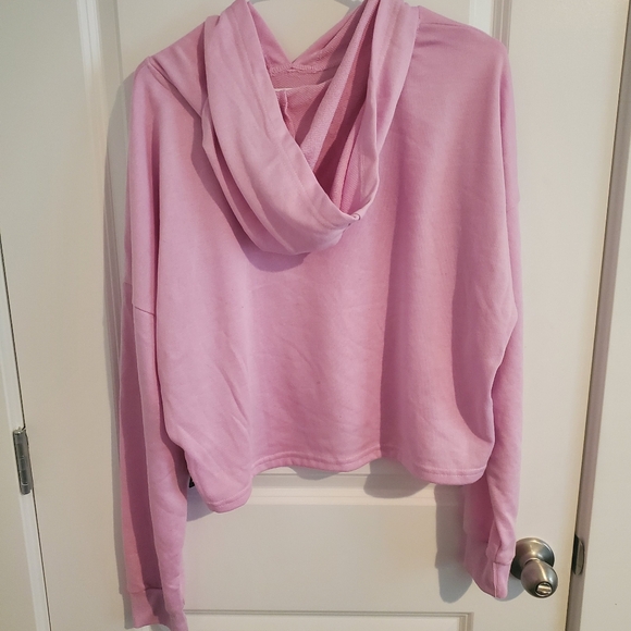 Bebe Sport Womens Nailhead PO Hoodie - Pink Cloud - Picture 2 of 5